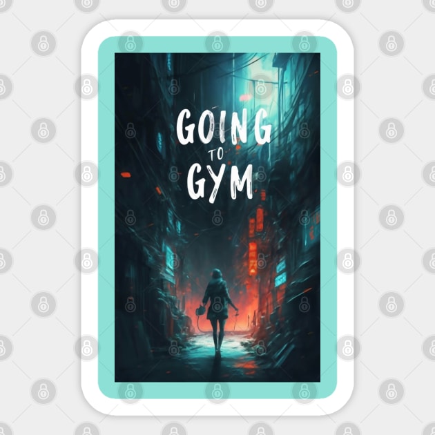 Gym motivation for lazy people Sticker by Spaceboyishere